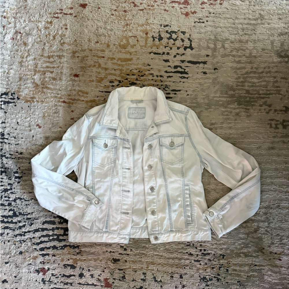 Loft Women's White Denim Jacket